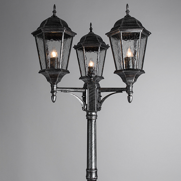 Столб фонарный уличный Arte Lamp GENOVA A1207PA-3BS