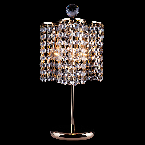Настольная лампа Eurosvet 1210 1210/3T золото/прозрачный хрусталь настольная лампа Strotskis