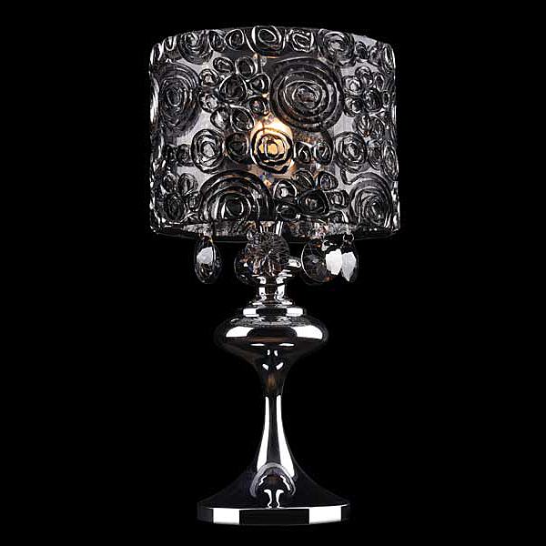 Настольная лампа Eurosvet 3400 3400/1T хром/дымчатый хрусталь наст.лампа Strotskis